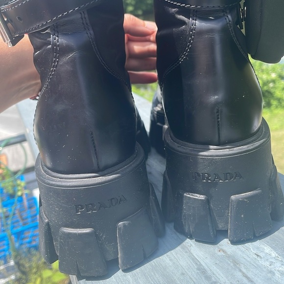Prada monolith combat ankle boot - Picture 5 of 7